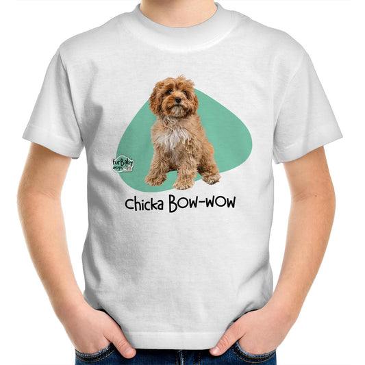 Kids T-Shirt Cavoodle - "Chicka BOW-WOW" (imitari)