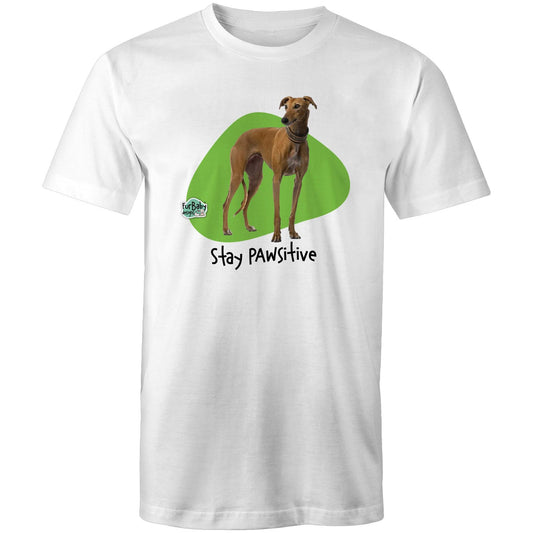 Greyhound - "Stay Pawsitive"