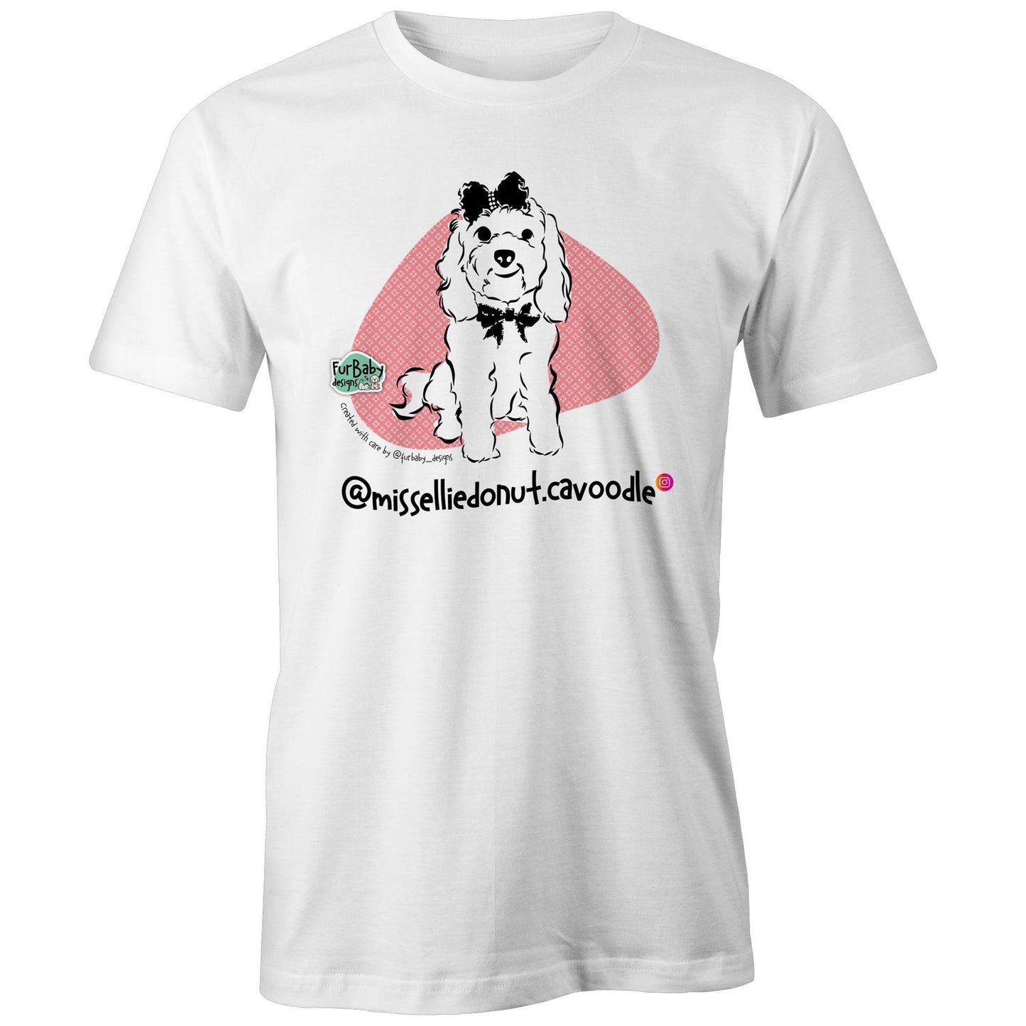 Ellie Donut - pink, white tee
