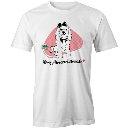 Ellie Donut - pink, white tee