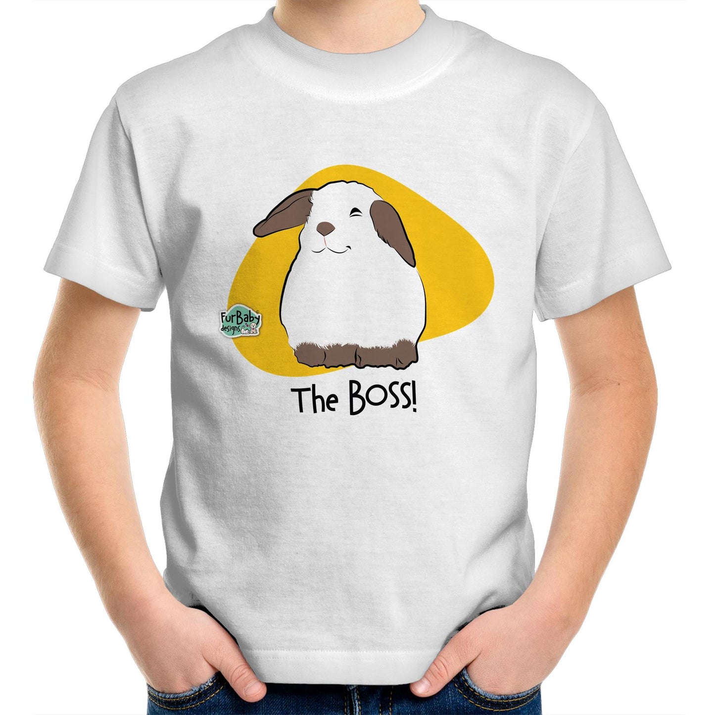 Kids T-Shirt Dwarf Rabbit - "The BOSS"