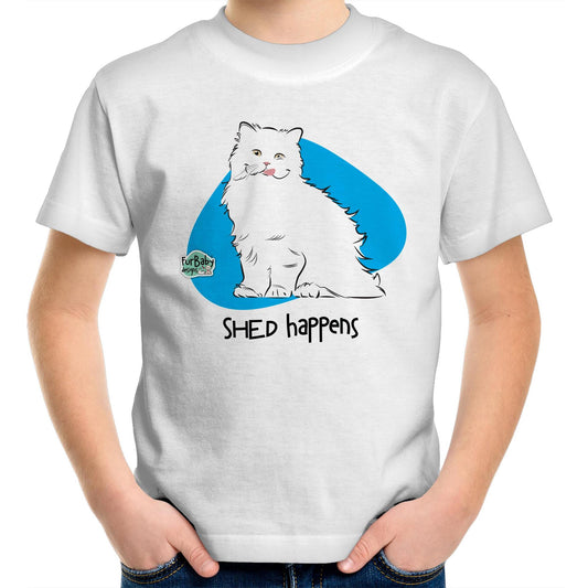 Kids T-Shirt Sketchy Persian - "Shed Happens"